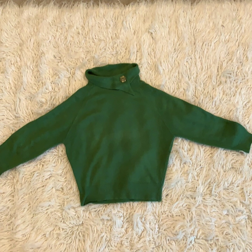 Mad Men style! Vintage green mid century sweater